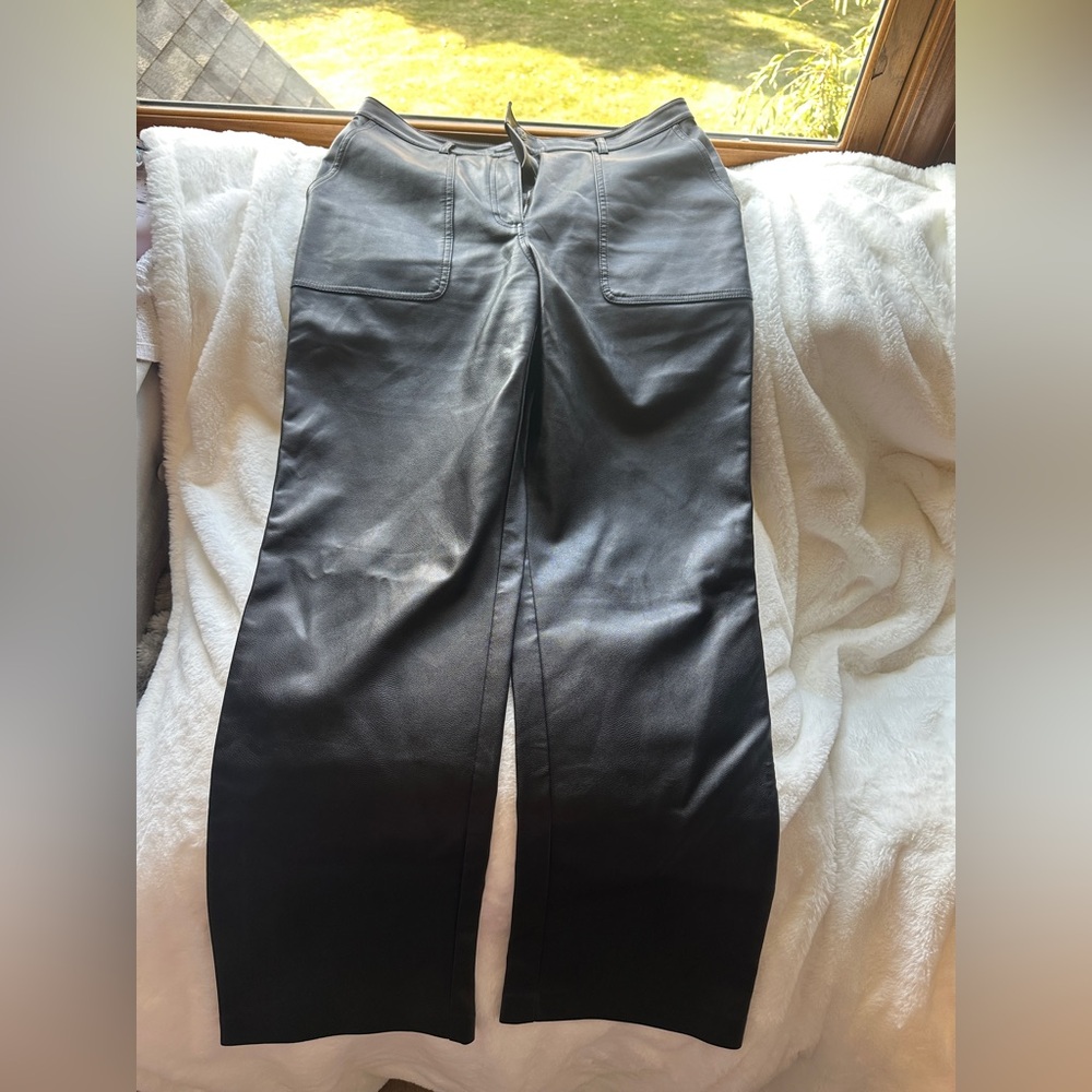 Aritzia Vegan Leather Pants 10